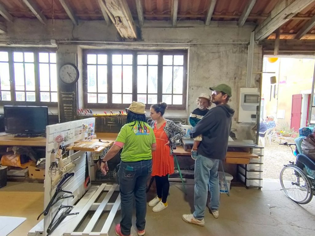 recyclerie du centre social Eclats à Villeréal