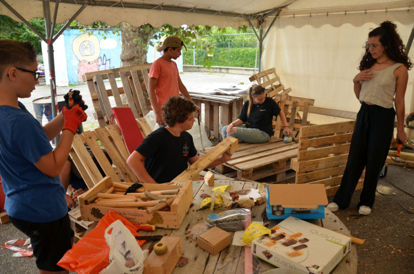 atelier jeunes au centre social VME de Port-Sainte-Marie